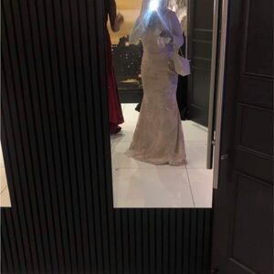 Elegant Beaded Evening Gown